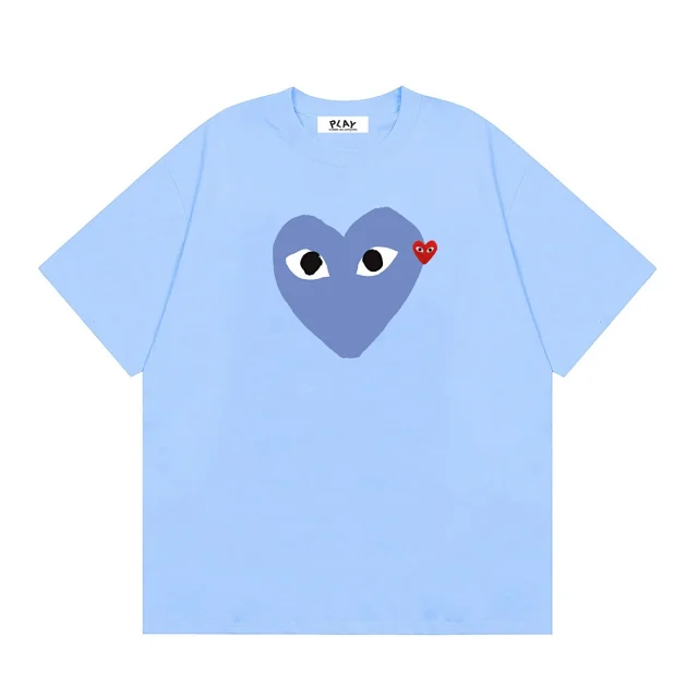 Comme des Garçons T-Shirts PLAY multi-heart print product detail image 12