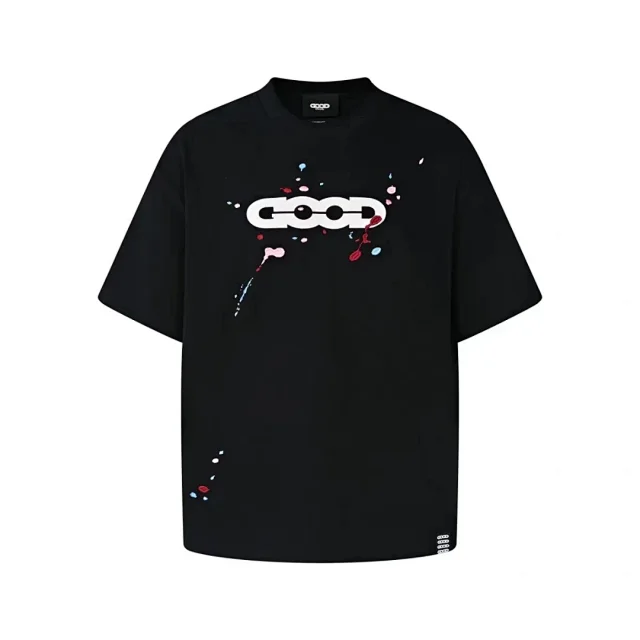 GOODBAI T-Shirts Oversized short-sleeve logo graphic T-shirt product detail image 5