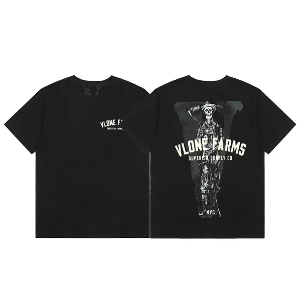 Versace VLogo Crystal-Embellished Black T-Shirt - 22
