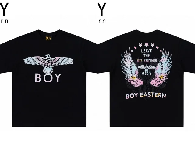 BOY London T-Shirts Eagle and wing graphic short-sleeve T-shirt product detail image 20