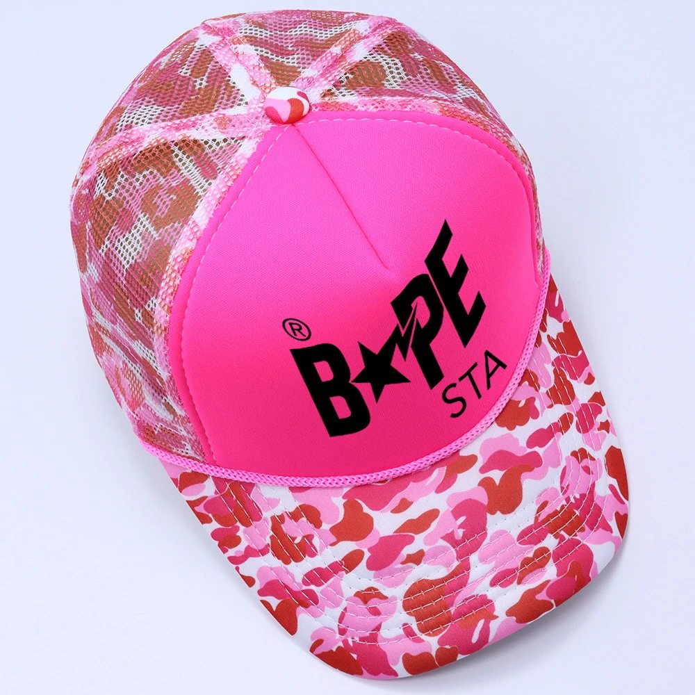 A Bathing Ape Hats BAPE STA Camouflage Baseball Cap — #-9
