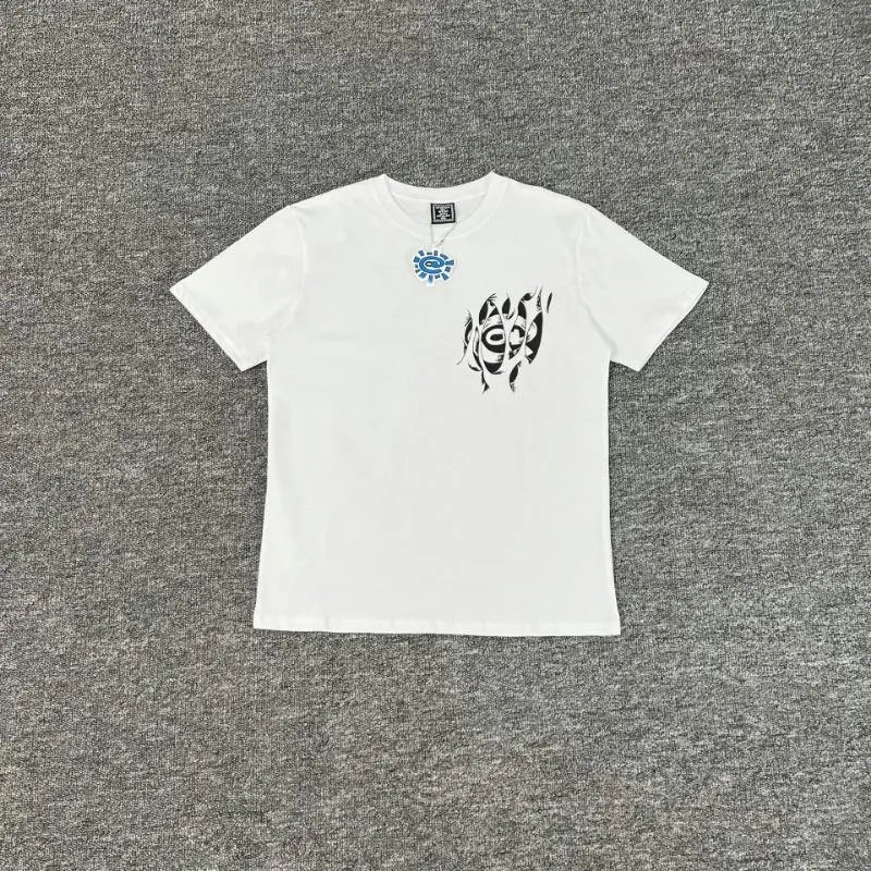A&D Shorts Sun logo print — AD 31 white