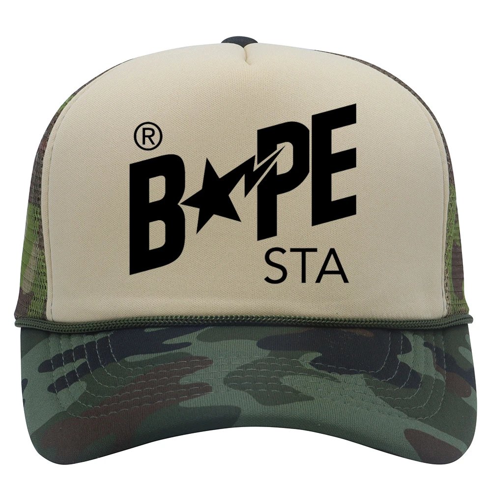 A Bathing Ape Hats BAPE STA Camouflage Baseball Cap — #-18