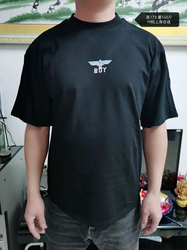 BOY London T-Shirts Eagle and wing graphic short-sleeve T-shirt product detail image 4