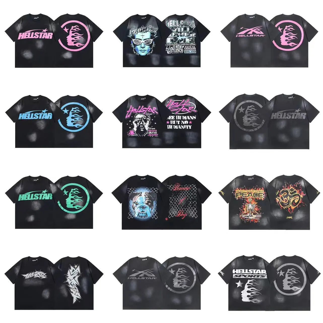 Hellstar T-Shirts Graphic Crewneck T-Shirt image 2