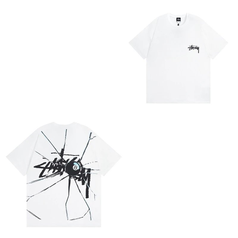 Stüssy T-Shirts TS3K-1 Dice Graphic — 949 white