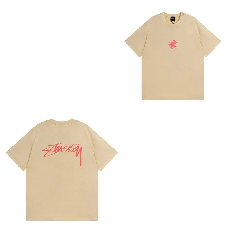 Stüssy T-Shirts TS3K-1 Dice Graphic — 957 Apricot color
