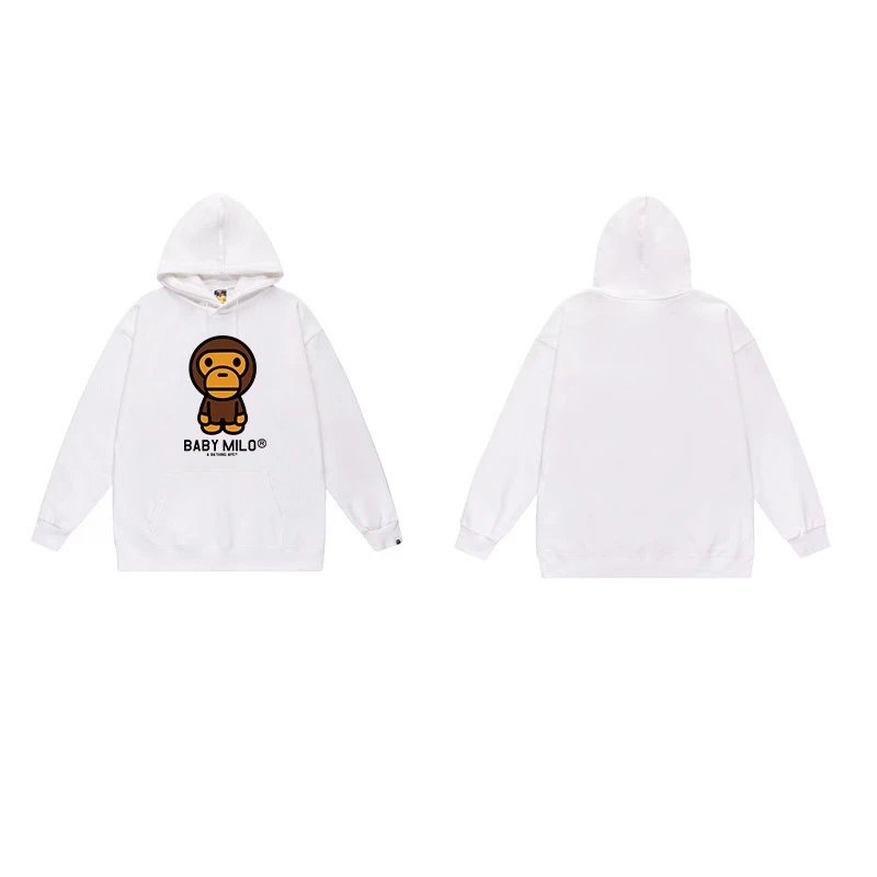 BAPE Hoodies & Sweatshirts Ape Head Graphic Pullover Hoodie — 7042 white