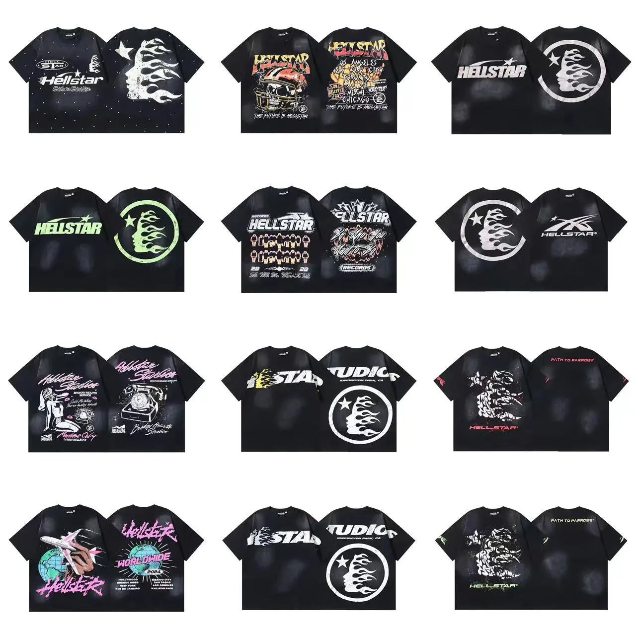 Hellstar T-Shirts Washed graphic T-shirt image 2