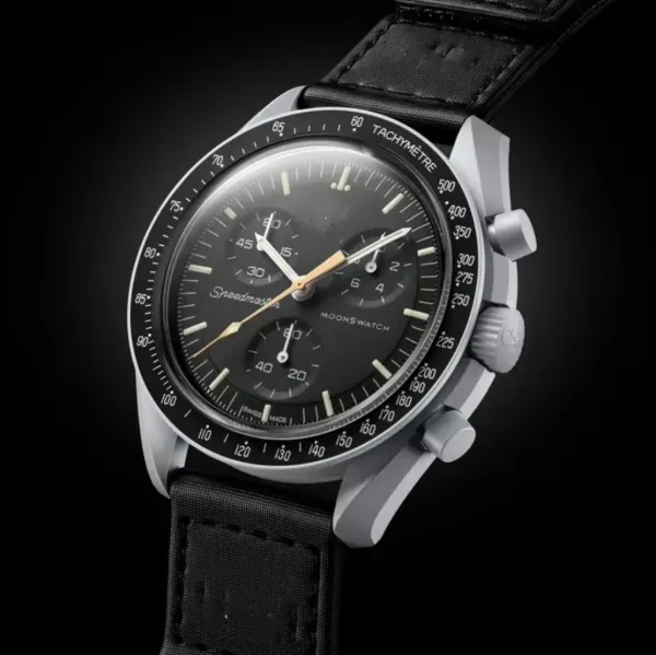 Omega Speedmaster Moonwatch Black Dial Chronograph Watch Watches - 1