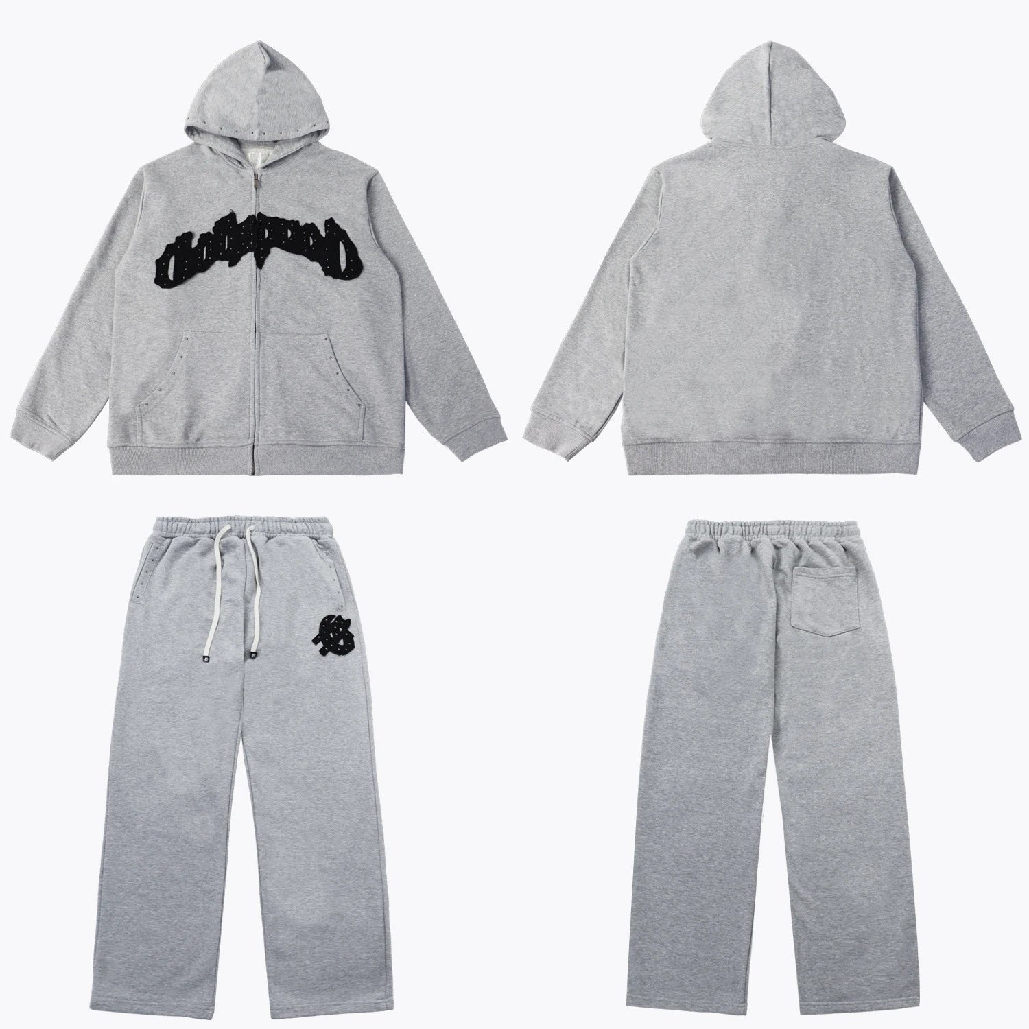 Hellstar Gothic Script Sweatpants Black - 15