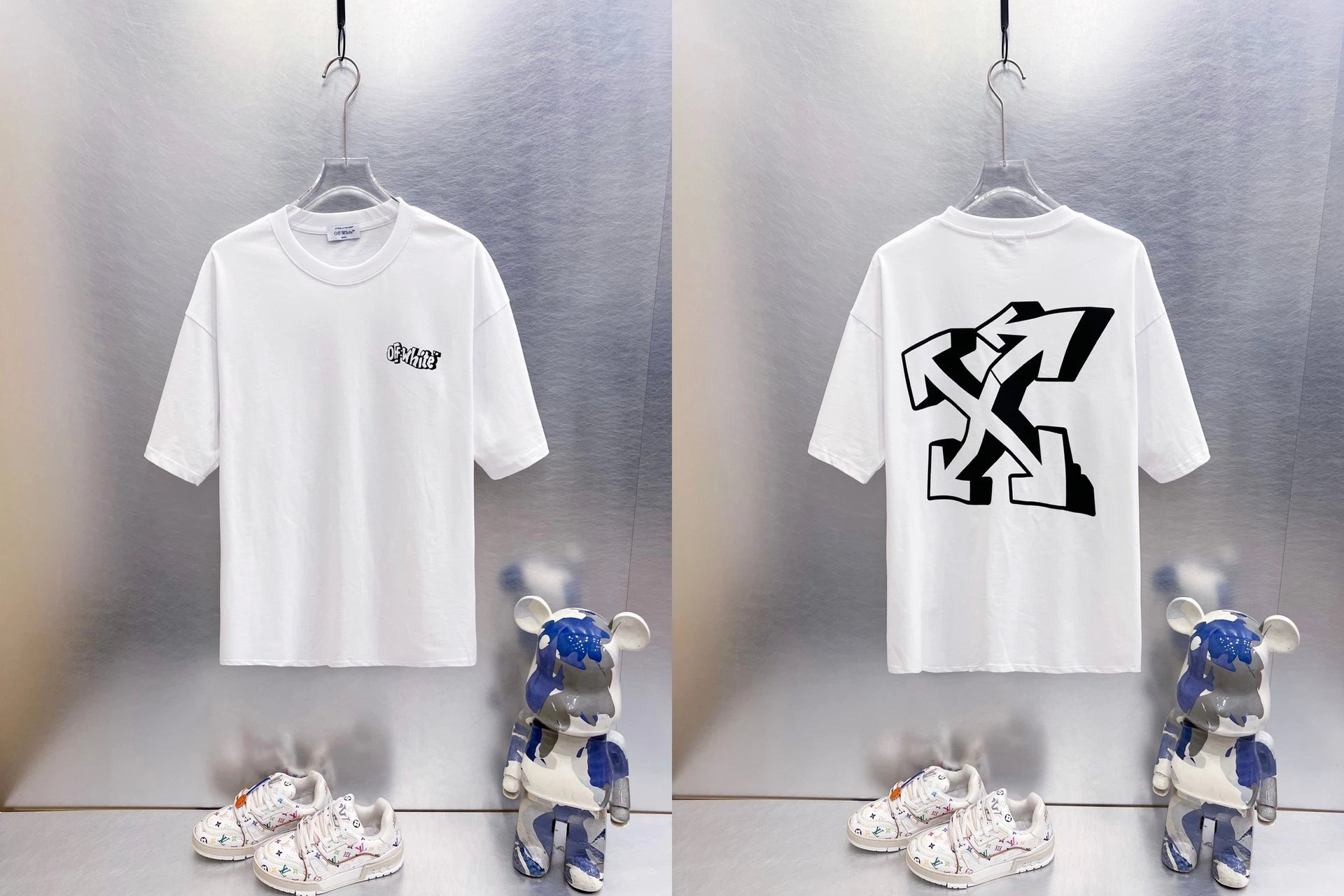 Off-White T-Shirts Oversized graphic-print short-sleeve — 9278 white