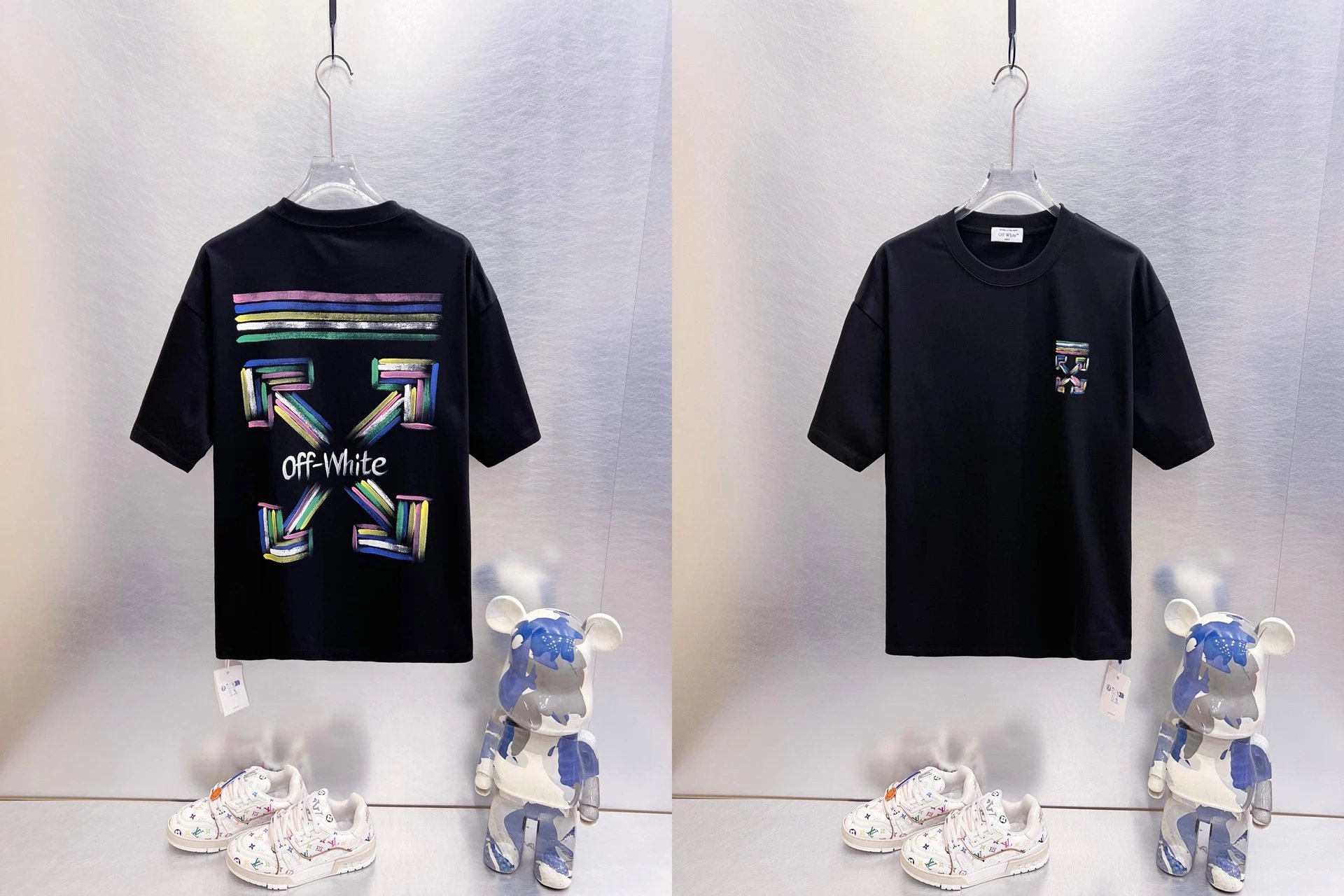 Off-White T-Shirts Oversized graphic-print short-sleeve — 9289 Black