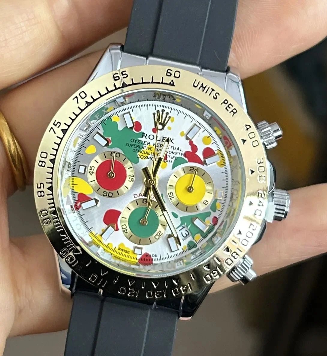Rolex Oyster Perpetual Cosmograph Daytona Skeleton Blue Mechanical Watch Watches - 6