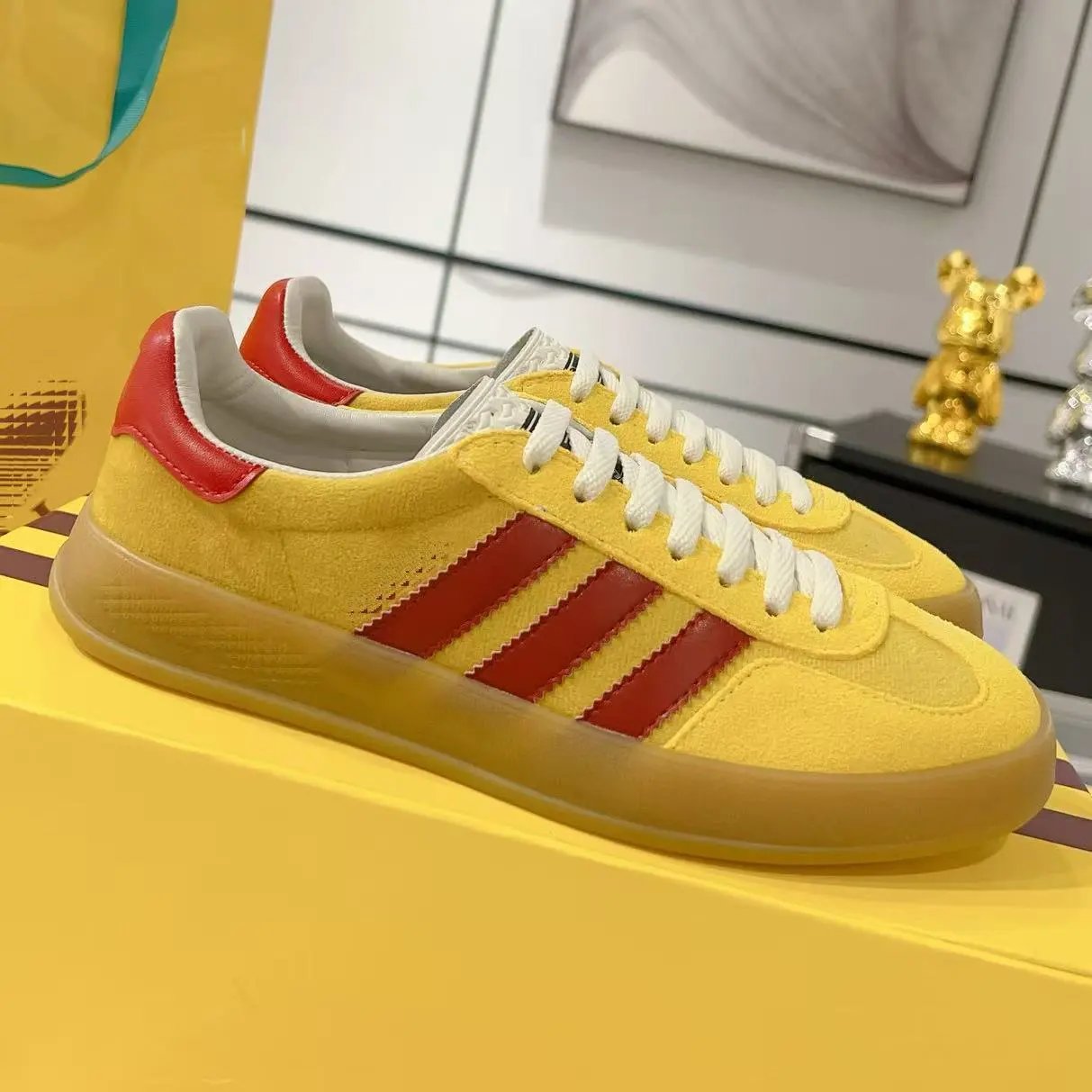 Adidas Sneakers Gucci x Gazelle low-top three-stripe — Style 5