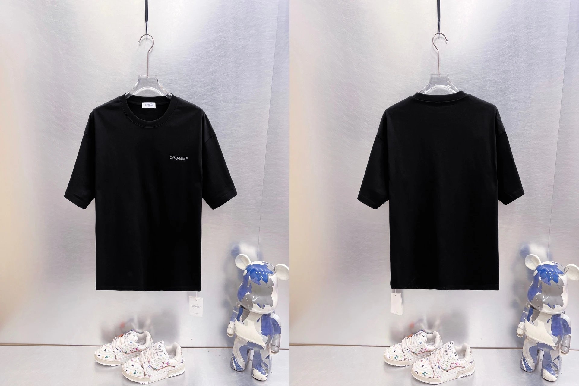 Off-White T-Shirts Oversized graphic-print short-sleeve — 9291 Black
