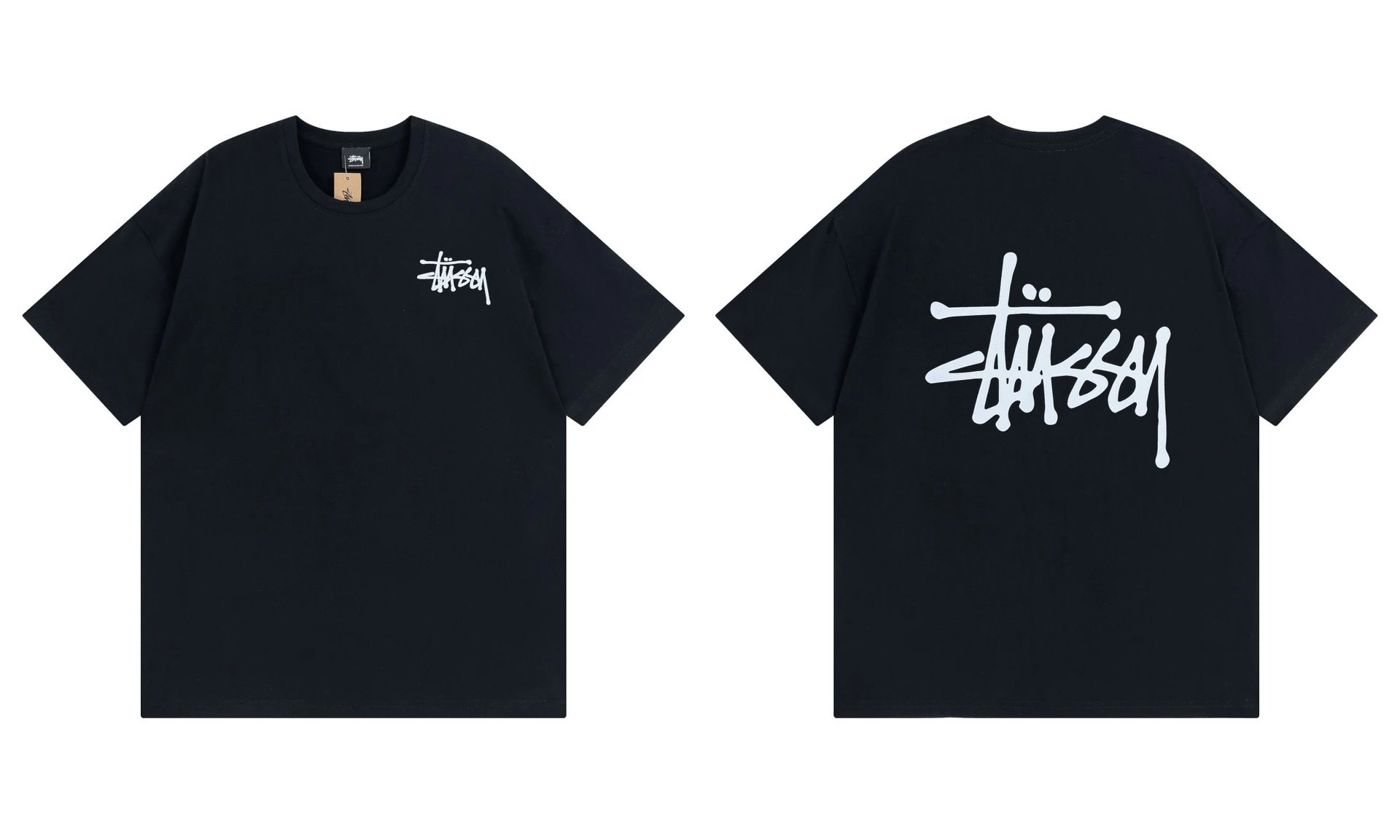 Stüssy T-Shirts Graphic Print Short-Sleeve — 852 black