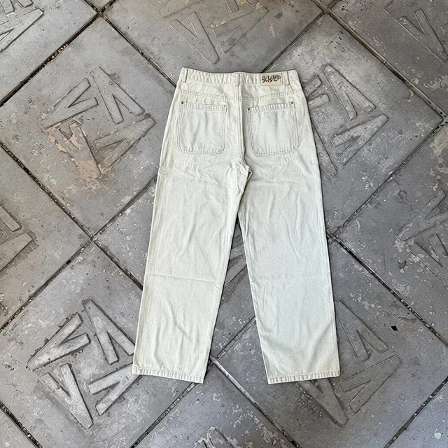 Derschutze Jeans Embroidered wide-leg product detail image 1