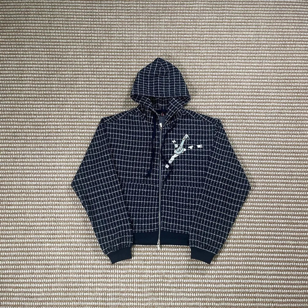 Unbranded Hoodies & Sweatshirts Embroidered Floral — Plaid Hoodie