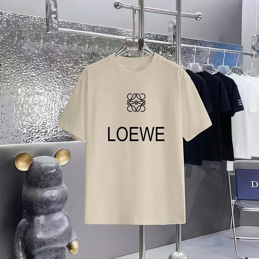 Loewe T-Shirts Short-Sleeve Anagram Logo T-Shirt — 01-3