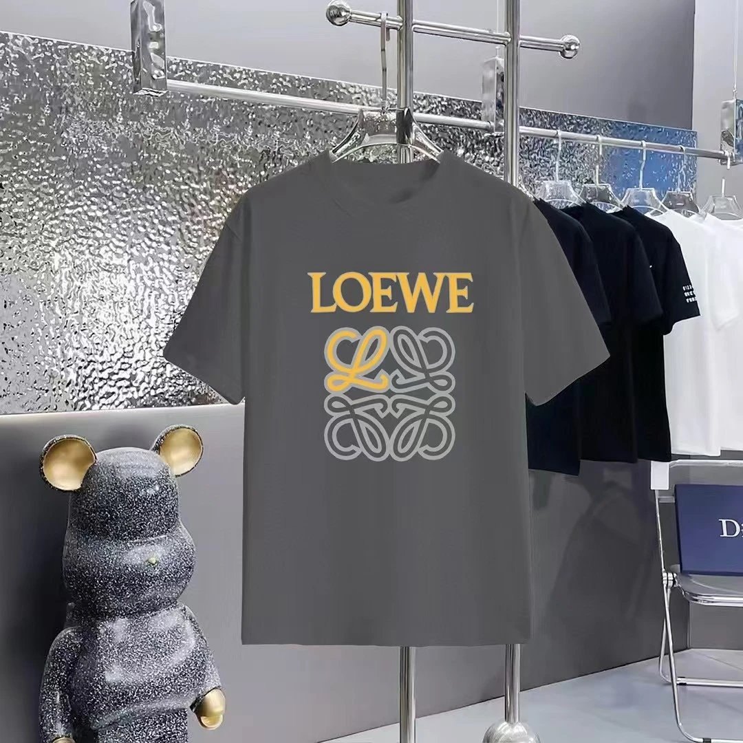 Loewe T-Shirts Short-Sleeve Anagram Logo T-Shirt — 04-5