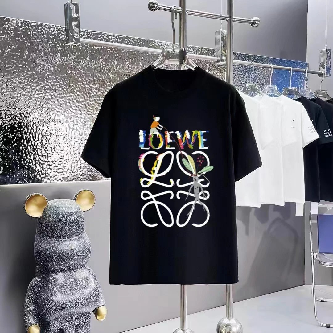 Loewe T-Shirts Short-Sleeve Anagram Logo T-Shirt — 08-1