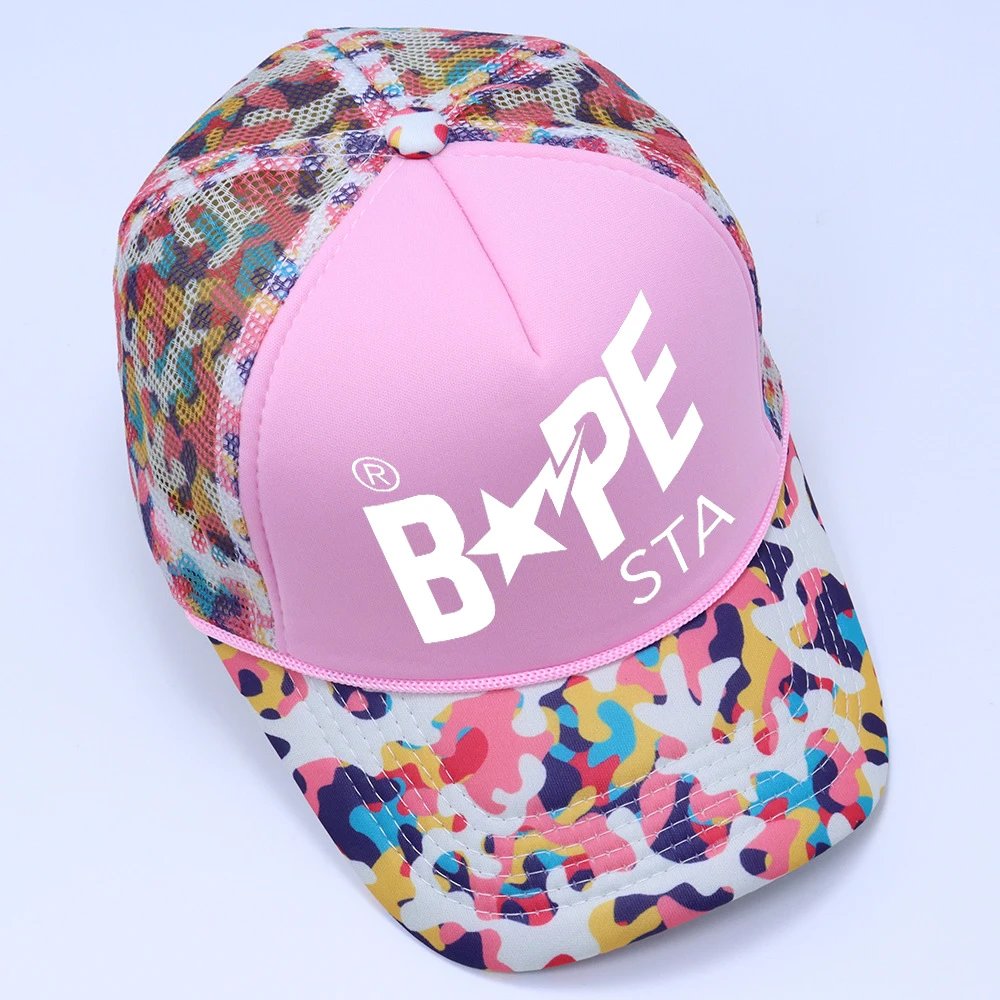 A Bathing Ape Hats BAPE STA Camouflage Baseball Cap — #-33