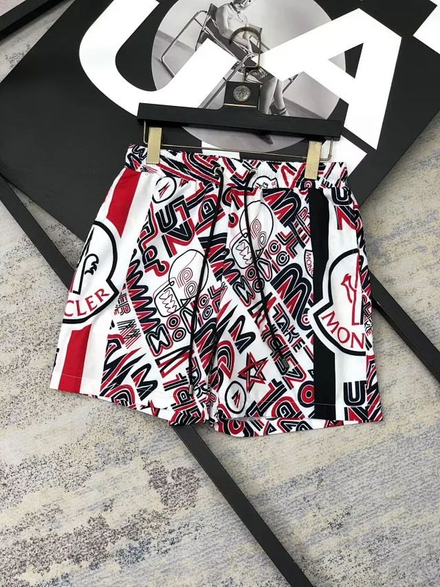 Moncler Shorts Drawstring logo-print product detail image 8