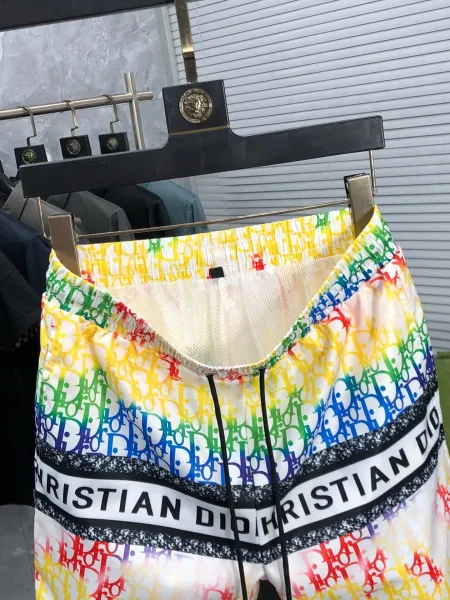 Dior Oblique Rainbow Print Swim Shorts - 11