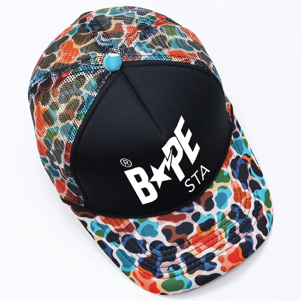 A Bathing Ape Hats BAPE STA Camouflage Baseball Cap image 3