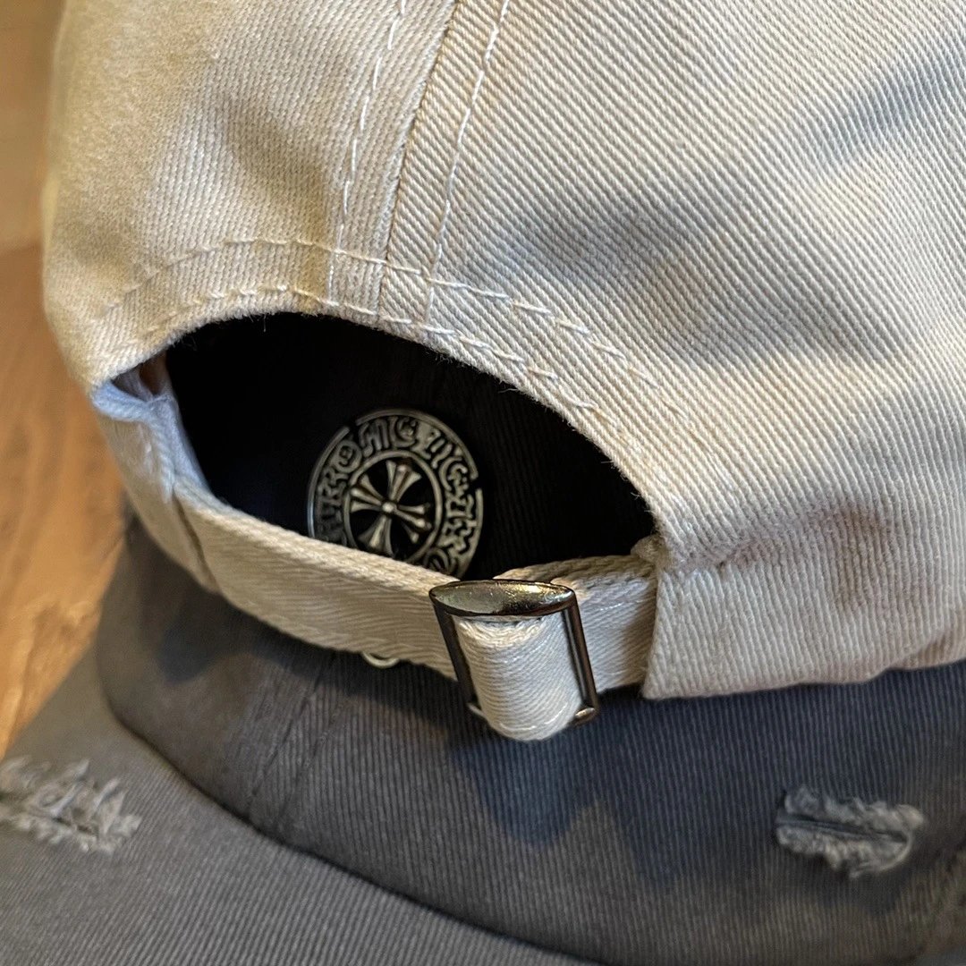 Design Distressed Flower Embroidery Baseball Cap Beige - 37