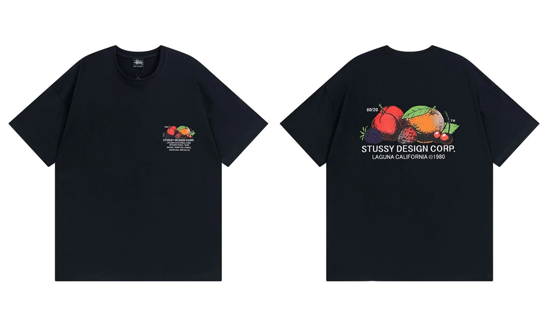 Stüssy T-Shirts TS3K-1 graphic print — 955 black