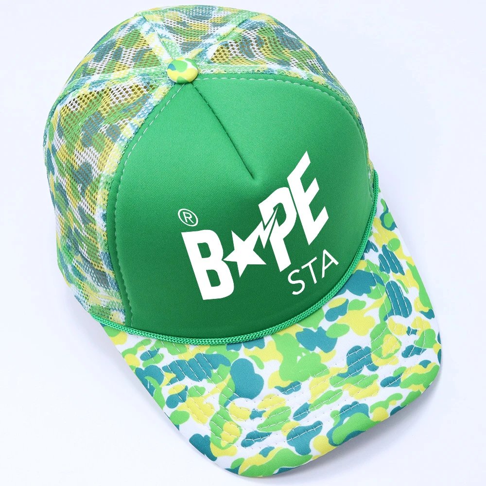 A Bathing Ape Hats BAPE STA Camouflage Baseball Cap — #-11