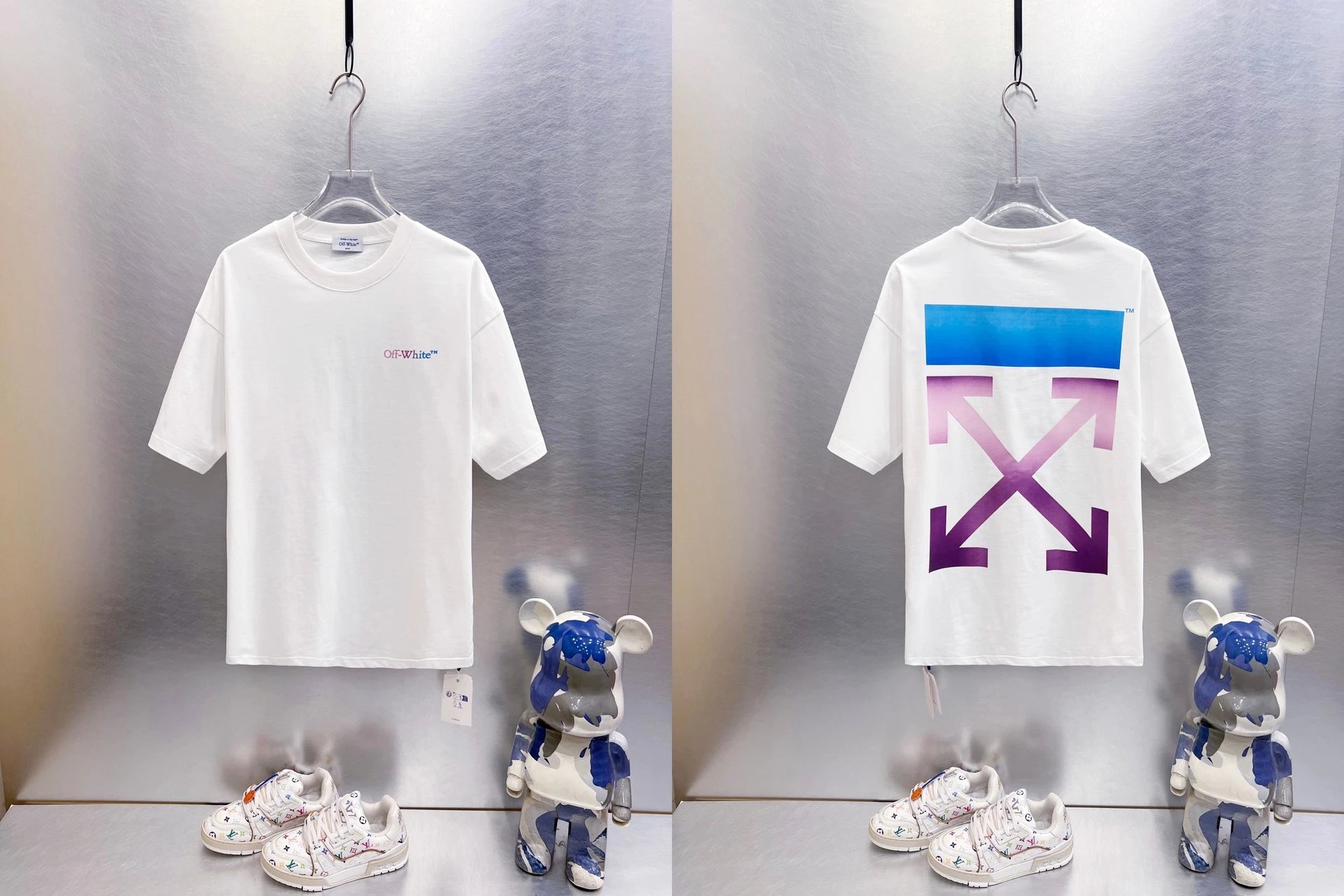 Off-White T-Shirts Oversized graphic-print short-sleeve — 9286 white