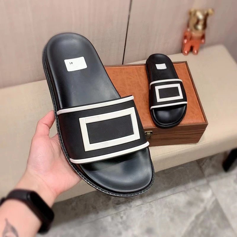 Versace Greca Pattern Slide Sandals Black/Gold Slippers - 25