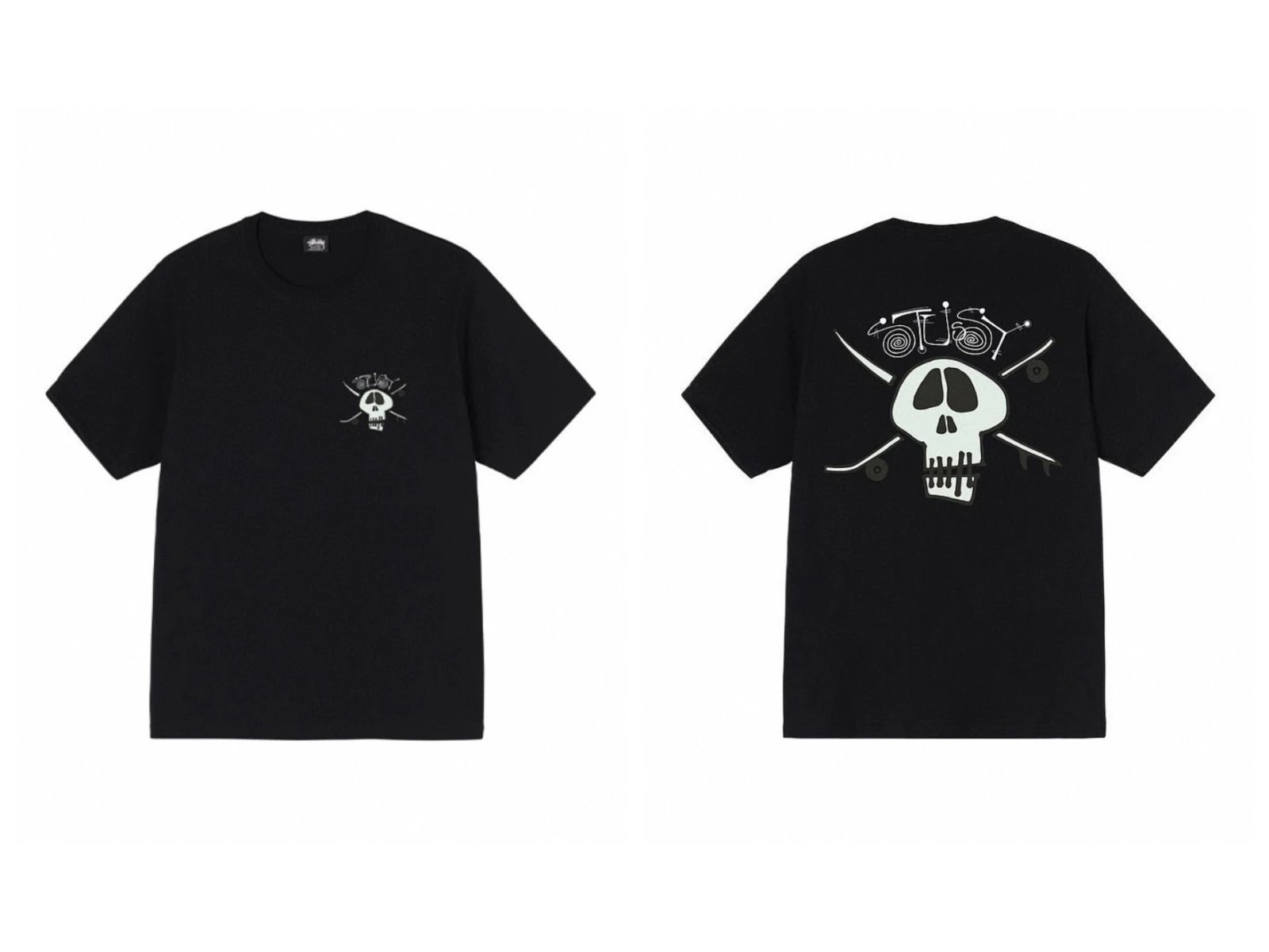 Stüssy T-Shirts TS3K-1 graphic print — 958 black