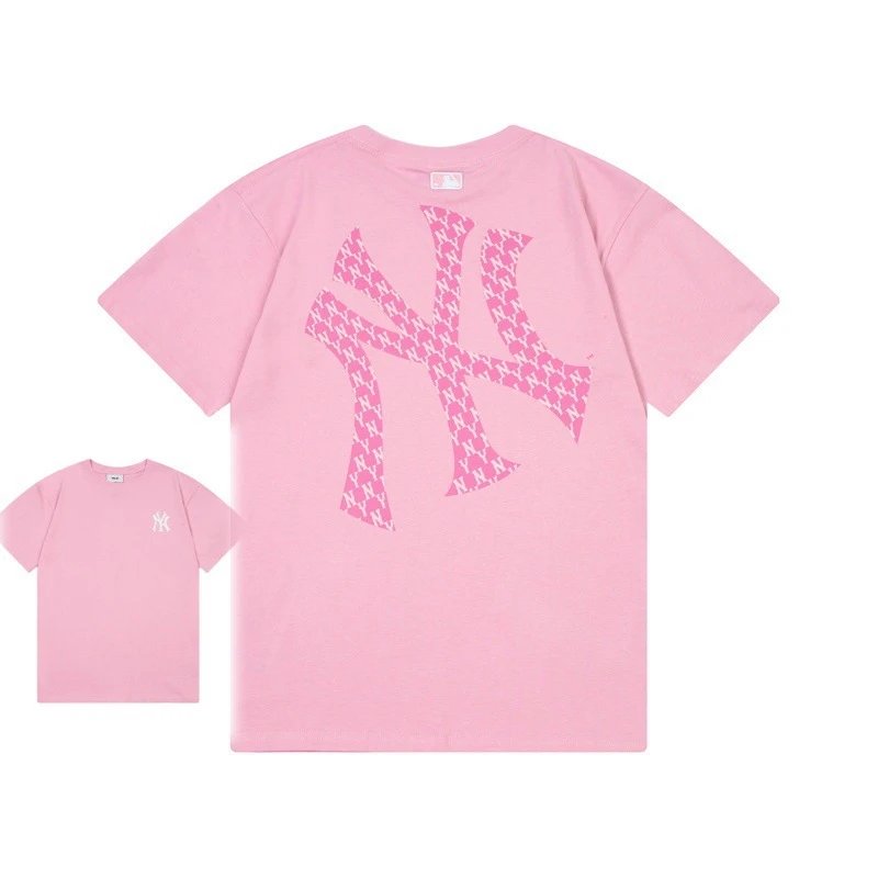 MLB T-Shirts New York Yankees Logo — 910 Pink (front-label embroidery)