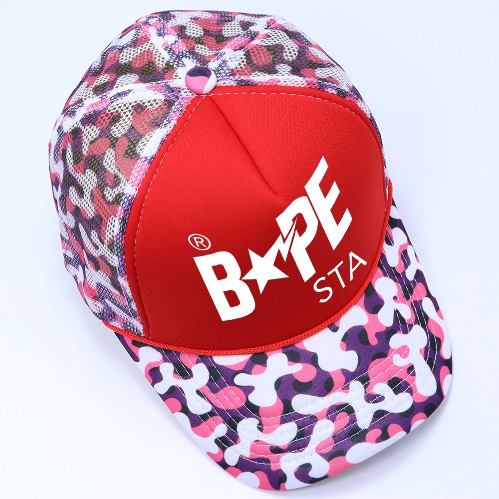A Bathing Ape Hats BAPE STA Camouflage Baseball Cap — #-32