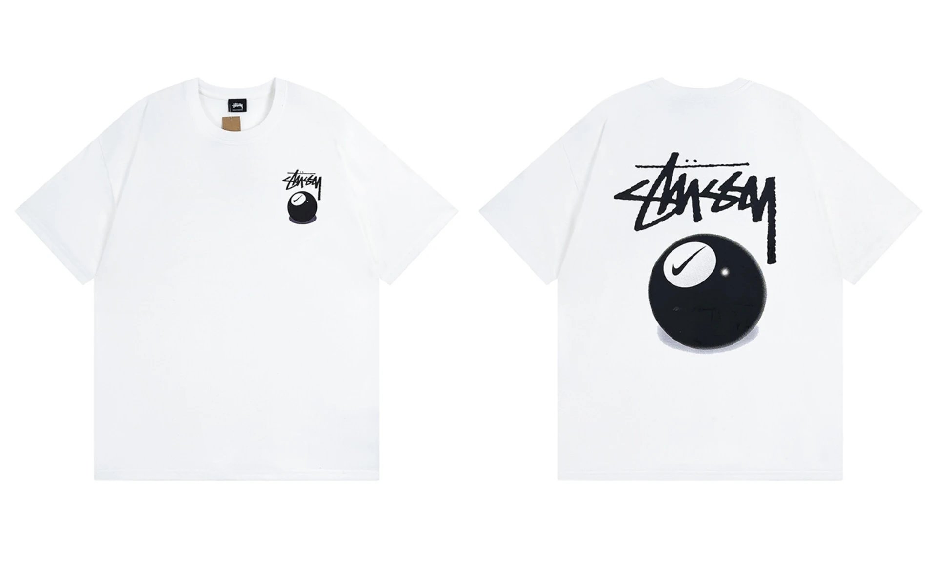 Stüssy T-Shirts Graphic Print Short-Sleeve — 886 white