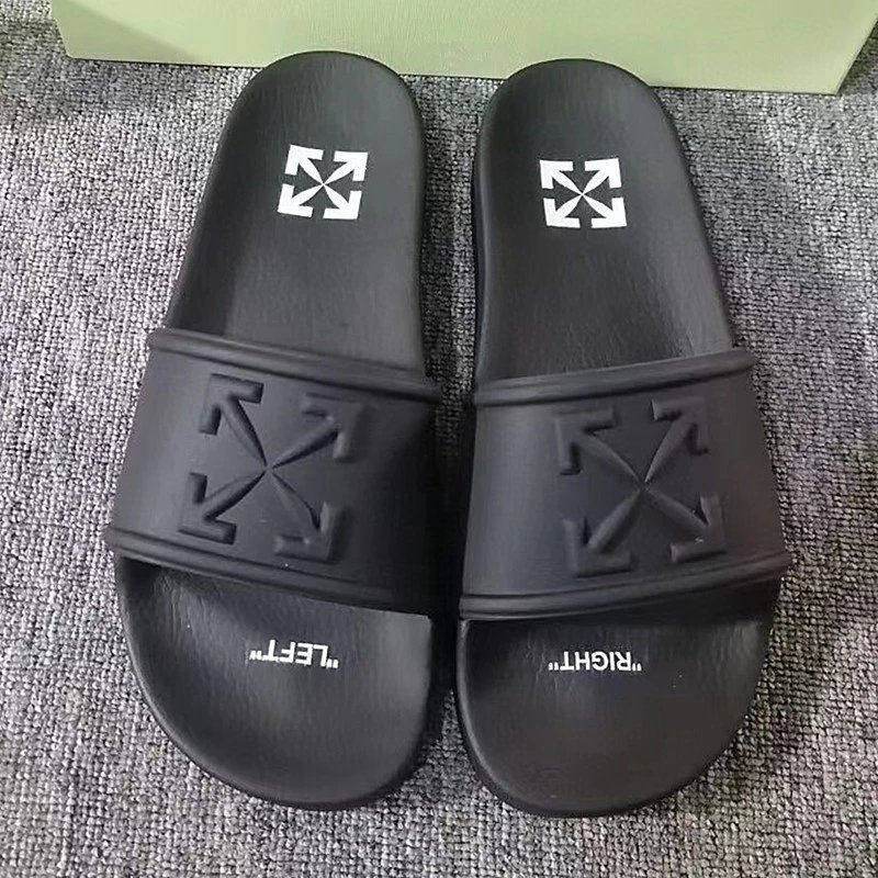 Off-White Industrial Belt Slide Sandals Black/Yellow - 20