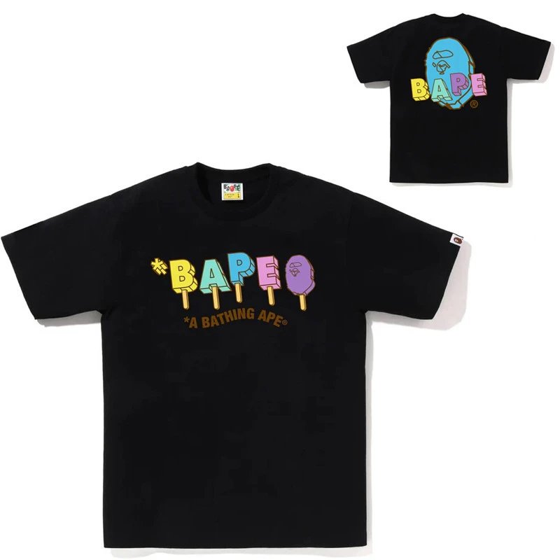 A Bathing Ape T-Shirts Head Graphic Short-Sleeve T-Shirt image 3
