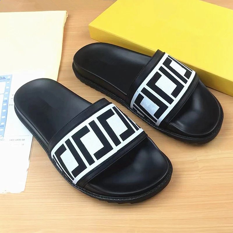 Versace Greca Pattern Slide Sandals Black/Gold Slippers - 21