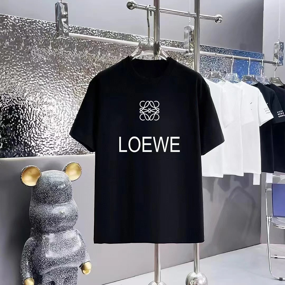 Loewe T-Shirts Short-Sleeve Anagram Logo T-Shirt — 01-1