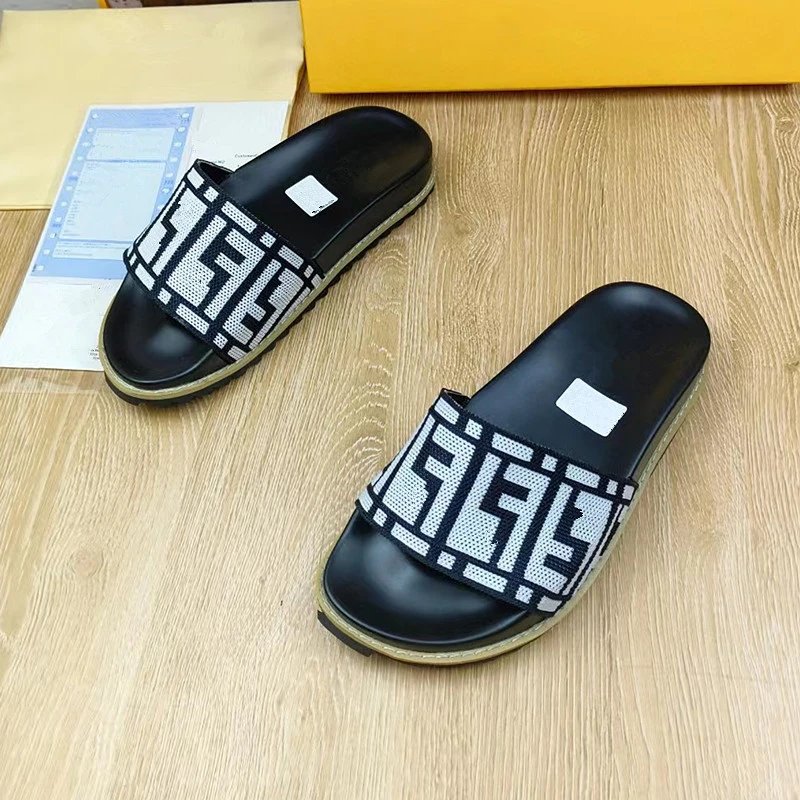 Versace Greca Pattern Slide Sandals Black/Gold Slippers - 14