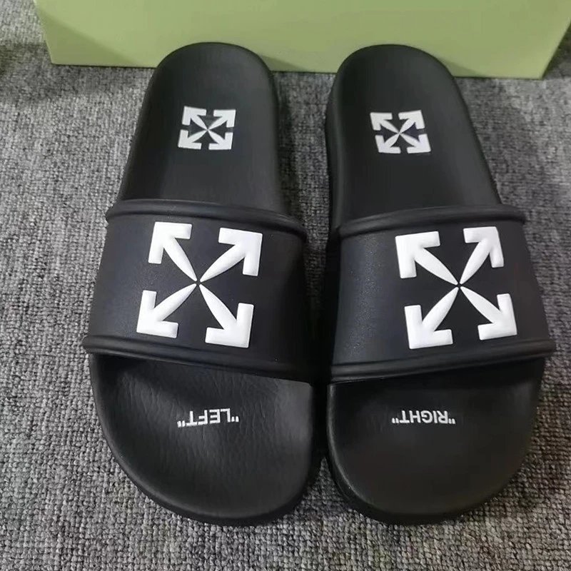 Off-White Industrial Belt Slide Sandals Black/Yellow - 19