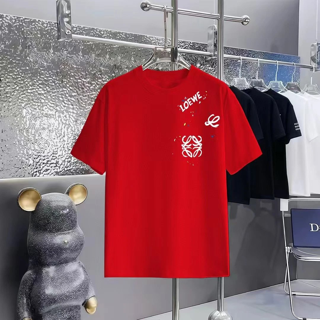 Loewe T-Shirts Short-Sleeve Anagram Logo T-Shirt — 02-4