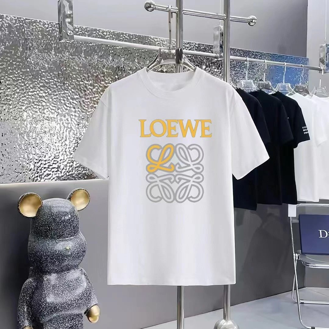 Loewe T-Shirts Short-Sleeve Anagram Logo T-Shirt — 04-2