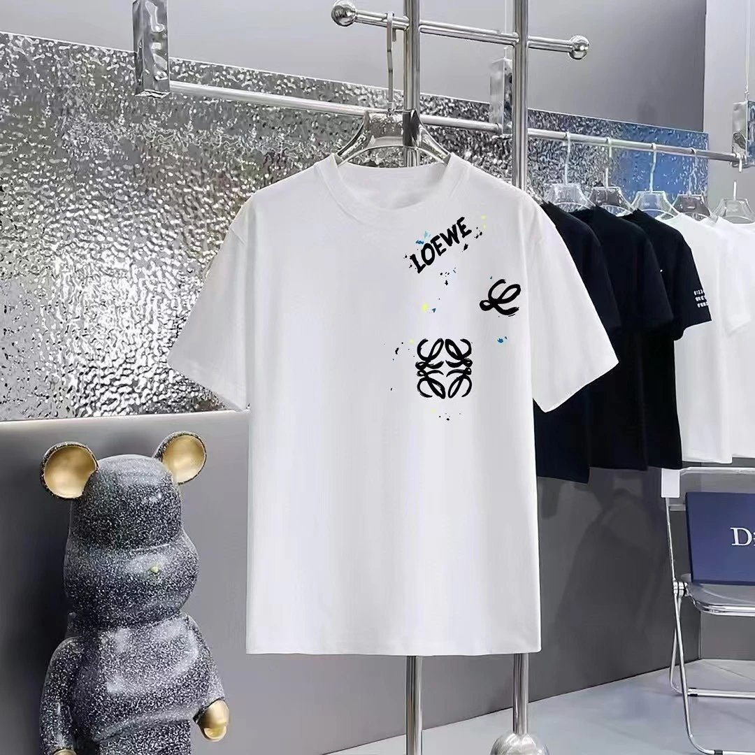 Loewe T-Shirts Short-Sleeve Anagram Logo T-Shirt — 02-2