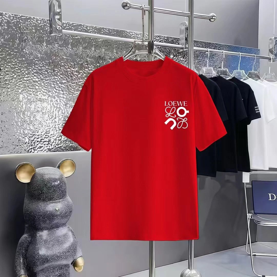 Loewe T-Shirts Short-Sleeve Anagram Logo T-Shirt — 05-4