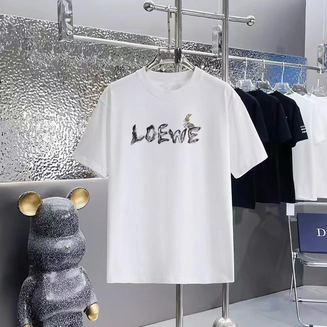 Loewe T-Shirts Short-Sleeve Anagram Logo T-Shirt — 07-2